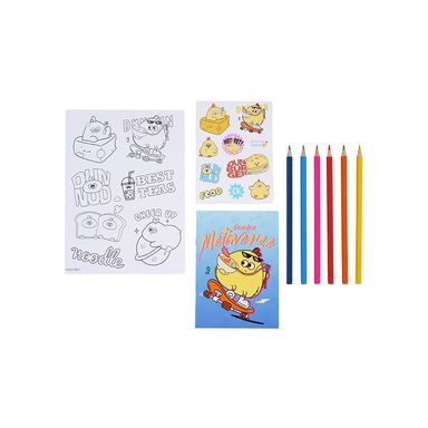 Set de escritorio para colorear azul serie dundun -  Miniso