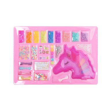 Kit para hacer pulseras con caja organizadora unicornio serie miniso -  Miniso