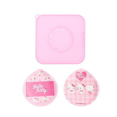 Puffs de maquillaje con caja de almacenamiento de 2 piezas hello kitty -  Sanrio