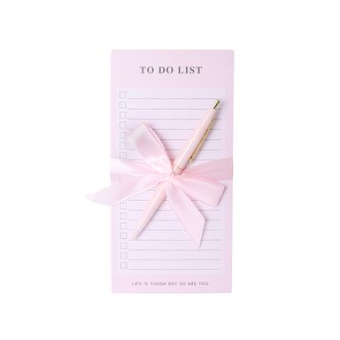 Bloc de notas 80 hojas con lapicero serie pink -  Miniso