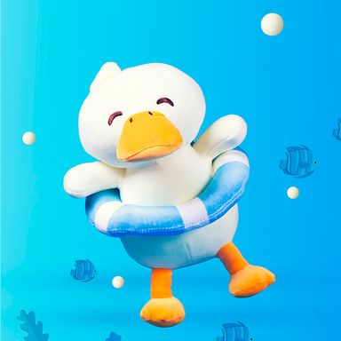 Peluche de anillo de natación de pato diving duck series - Miniso