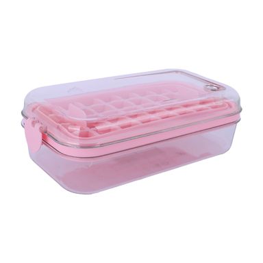 Molde bandeja grande para cubitos de hielo rosa -  Miniso
