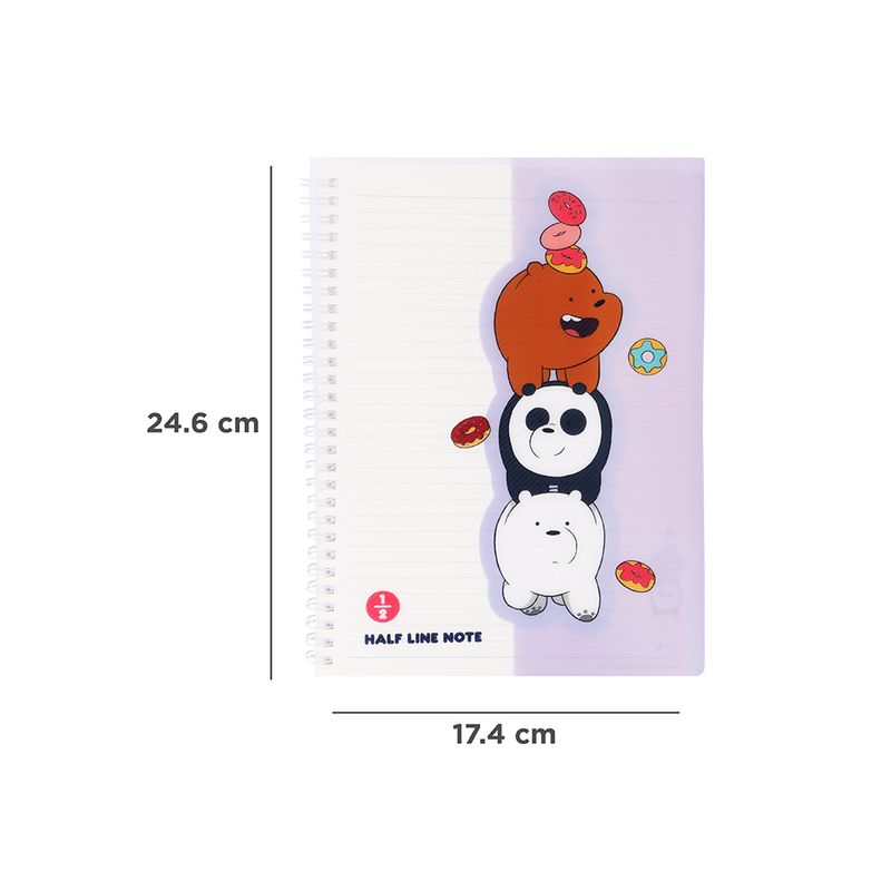 Libro-encuadernado-en-alambre-b5-pp-80-hojas-We-Bare-Bears-4-27994