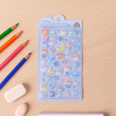 Stickers en relieve 3d del paraíso de la comida 6 modelos surtidos -  Miniso