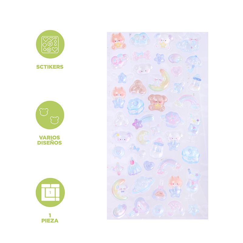 Stickers-en-relieve-3d-del-para-so-de-la-comida-6-modelos-surtidos-Miniso-3-29144