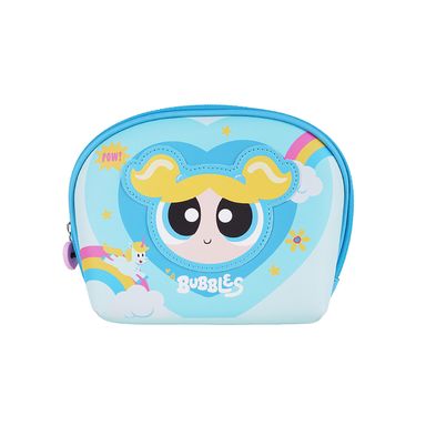 Cosmetiquera circular powerpuff girls azul -  Las Chicas Superpoderosas