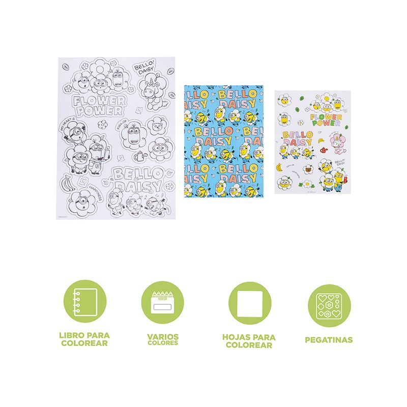 Libro-para-colorear-set-de-lapices-de-colores-serie-minions-Minions-3-26602