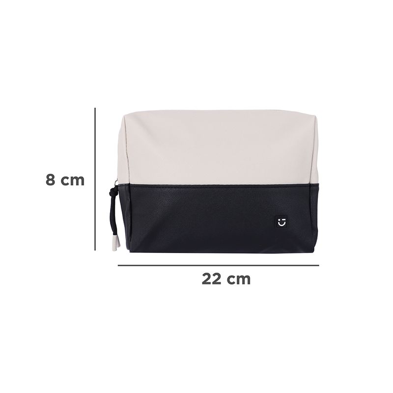 Cosmetiquera-rectangular-bloques-de-color-blanco-con-negro-Miniso-6-28708