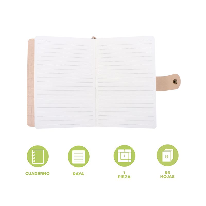 Libro-de-tapa-dura-color-khaki-claro-con-imitaci-n-de-piel-de-cocodrilo-96-hojas-Miniso-3-28382