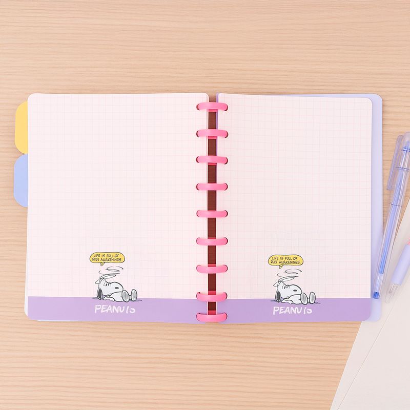 Cuaderno-a5-con-alambre-y-paginas-separadoras-de-80-hojas-serie-snoopy-Snoopy-Colorful-Vintage-2-27888
