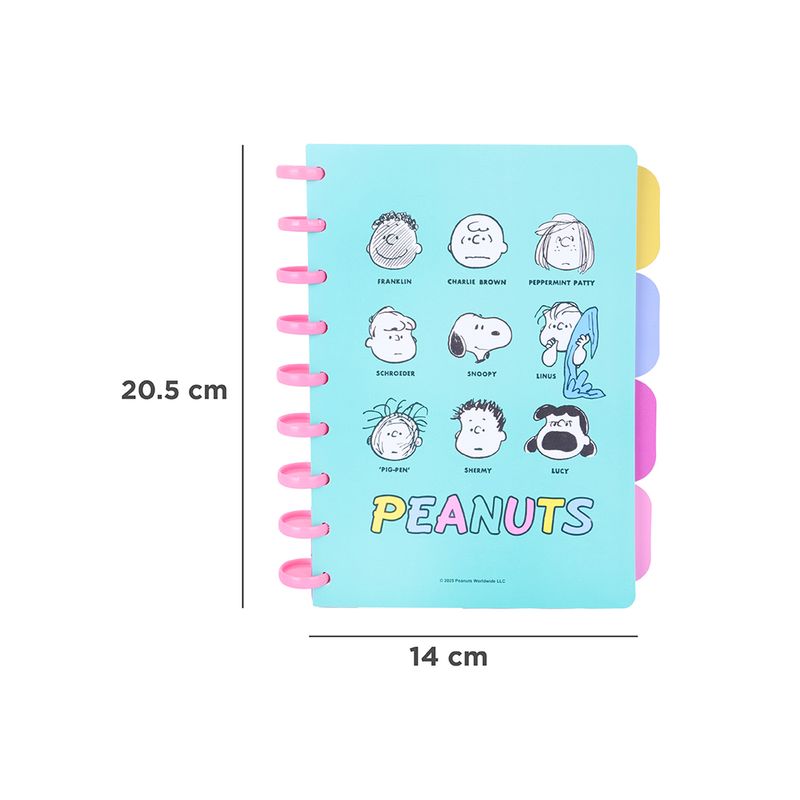 Cuaderno-a5-con-alambre-y-paginas-separadoras-de-80-hojas-serie-snoopy-Snoopy-Colorful-Vintage-4-27888