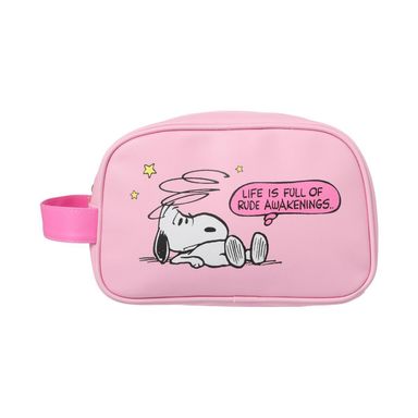 Cosmetiquera snoopy colorful vintage collection rosa con asa -  Snoopy Colorful Vintage