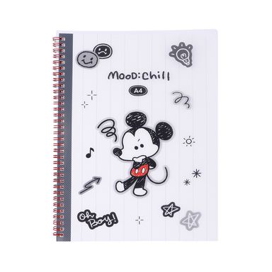 Cuaderno a4 encuadernado con alambre 60 hojas serie mickey mouse disney -  Disney