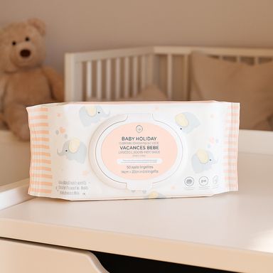 Toallas húmedas suaves para bebe baby holiday 80 pzas -  Miniso