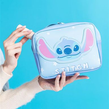 Cosmetiquera disney lilo & stitch cuadrada azul  -  Lilo & Stitch