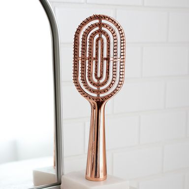 Cepillo de pelo independiente de lujo oro champagne -  Miniso