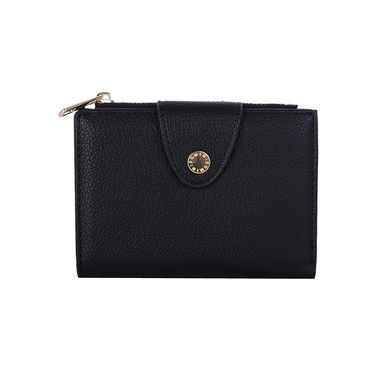 Cartera corta para mujer miniso textura granulada negro -  Miniso