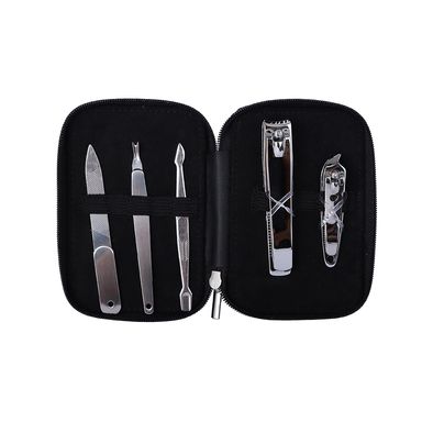 Set de manicure de 5 piezas con bolsa de almacenamiento serie black gold -  Miniso