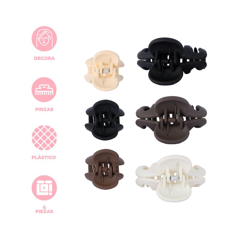 Set-de-pinzas-para-cabello-miniso-garrita-matte-6-pzas-Miniso-3-29182