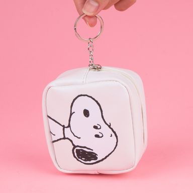 Monedero cuadrado colección snoopy macaron blanco snoopy -  Snoopy