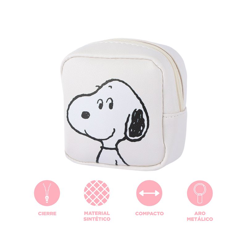 Monedero-cuadrado-colecci-n-snoopy-macaron-blanco-snoopy-Snoopy-4-29188