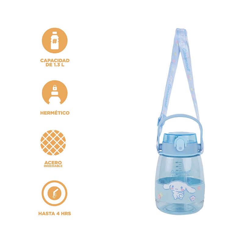 Tomatodo-de-pl-stico-personajes-de-sanrio-con-correa-para-el-hombro-y-asa-1300-ml-cinnamoroll-azul-Sanrio-4-29200