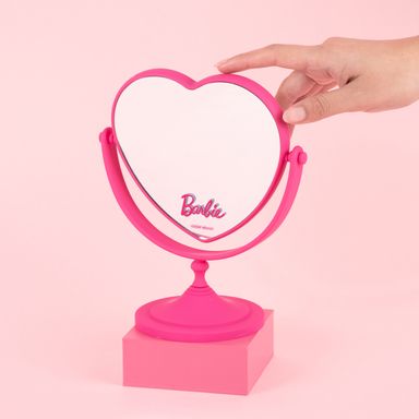Espejo de doble cara con forma de corazón de barbie shining collection -  Barbie