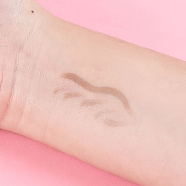 Lápiz para cejas con aplicador con punta delgada black ash & taupe -  Miniso