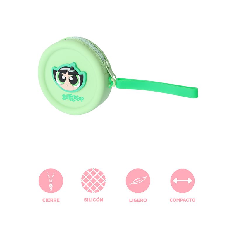 Monedero-las-chicas-superpoderosas-redondo-silicon-verde-Las-Chicas-Superpoderosas-3-29640