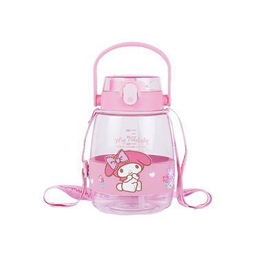Tomatodo de plástico personajes de sanrio con correa para el hombro y asa 1300 ml my melody rosa -  Sanrio