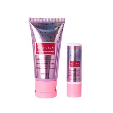 Crema de manos perfumada y bálsamo labial aroma floral y afrutado serie miniso -  Miniso