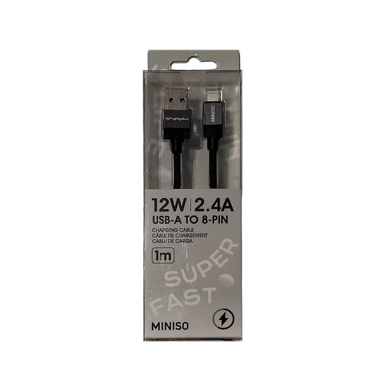 Cable-de-carga-r-pida-8-pin-life-is-for-fun-negro-Miniso-1-29514