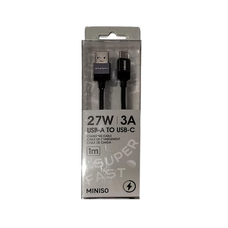 Cable-de-carga-r-pida-tipo-c-life-is-for-fun-negro-Miniso-1-29516