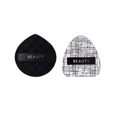 Puffs de maquillaje estilo chanel black golden professional series 2 piezas -  Miniso