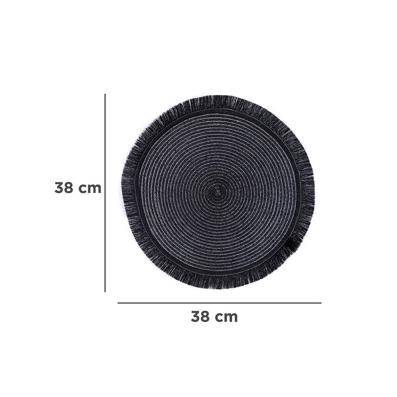 Mantel-individual-miniso-redondo-con-flequillos-negro-Miniso-4-29060