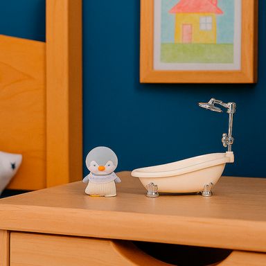 Set de peluche y banera flocking serie mini family -  Mini Family