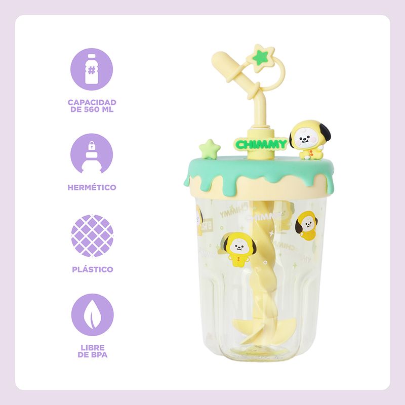 Tomatodo-de-pl-stico-con-sorbete-bt21-baby-collection-de-560-ml-chimmy-BT21-Baby-3-29857