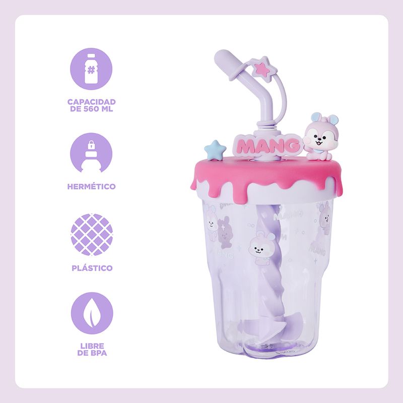 Tomatodo-de-pl-stico-con-sorbete-para-mezclar-bt21-baby-collection-de-560-ml-mang-BT21-Baby-3-29858