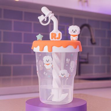Tomatodo de plástico con sorbete bt21 baby collection de 560 ml rj -  BT21 Baby