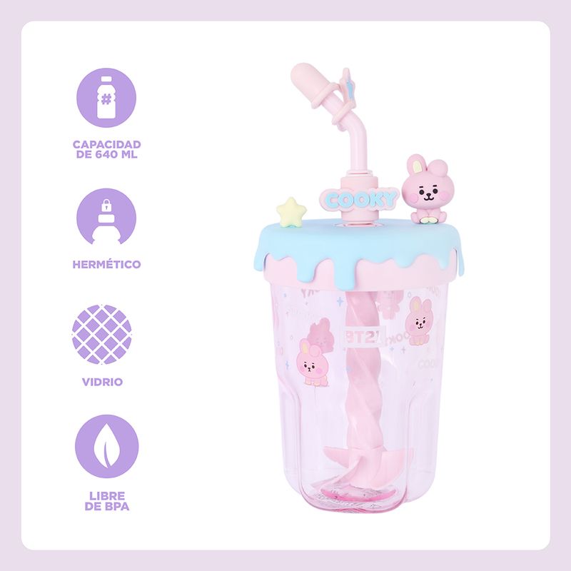 Tomatodo-de-pl-stico-con-sorbete-para-mezclar-bt21-baby-collection-de-560-ml-cooky-BT21-Baby-3-29861