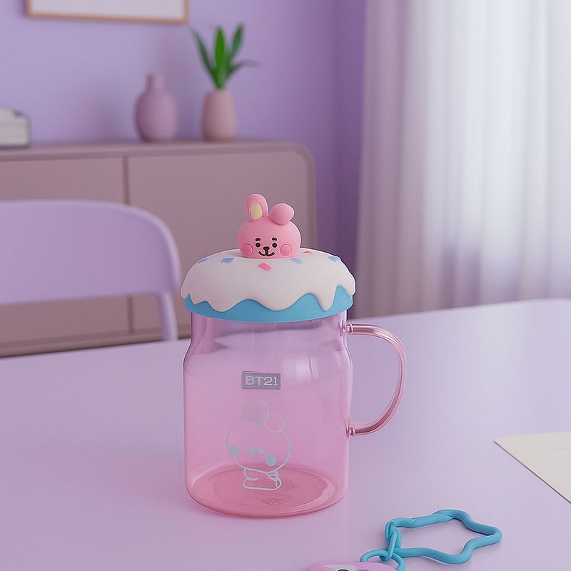 Taza-de-vidrio-con-tapa-y-decoraci-n-de-bt21-baby-cooky-BT21-Baby-2-30016