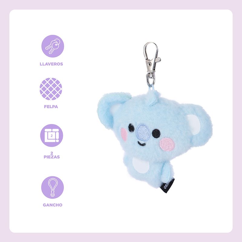 Llavero-de-felpa-1-par-koya-shooky-serie-bt21-BT21-Baby-4-30108