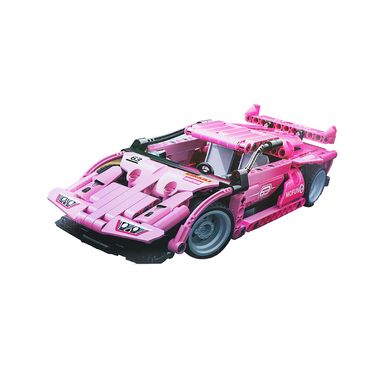 Bloques auto de carreras pull back rosa my 006 serie miniso -  Miniso
