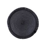 Mantel-individual-miniso-redondo-con-flequillos-negro-Miniso-1-29060