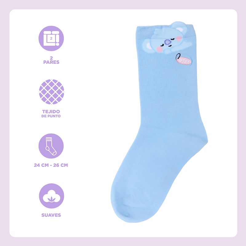 Medias-colecci-n-bt21-1-par-koya-BT21-Baby-3-30065