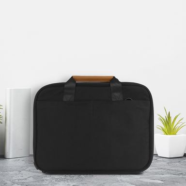 Mochila escolar double zippers negro -  Miniso