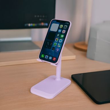 Soporte para celular de escritorio ajustable morado -  Miniso