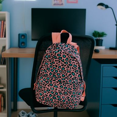 Mochila de moda miniso colección leopard print rosa -  Miniso