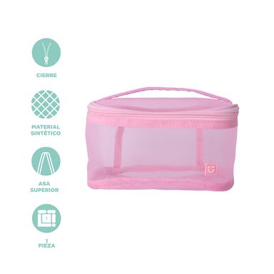 Cosmetiquera tipo neceser miniso red rosa -  Miniso