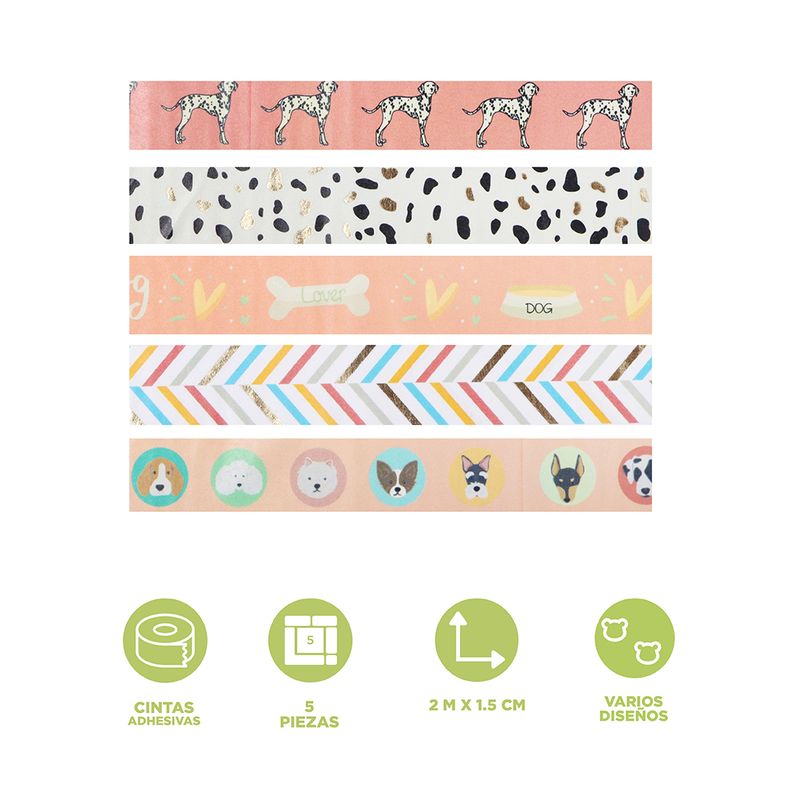 Cinta-adhesiva-de-cachorros-5-rollos-pdq-serie-miniso-Miniso-3-29358